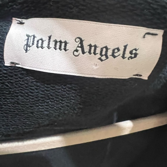 PALM ANGELS USED BLACK AND GOLD HOODIE - Picture 4 of 4